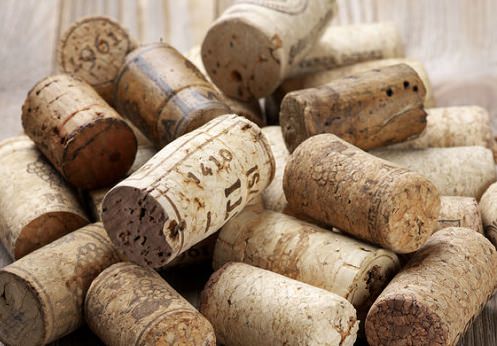 Escort cards made out of wine corks