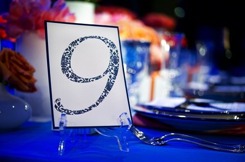 Get wedding table numbers from around town