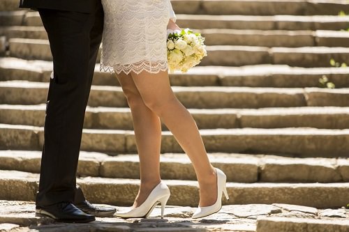 Show off your wedding shoes