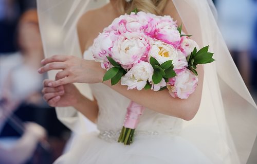 The bouquet toss