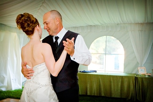 The father-daughter wedding dance