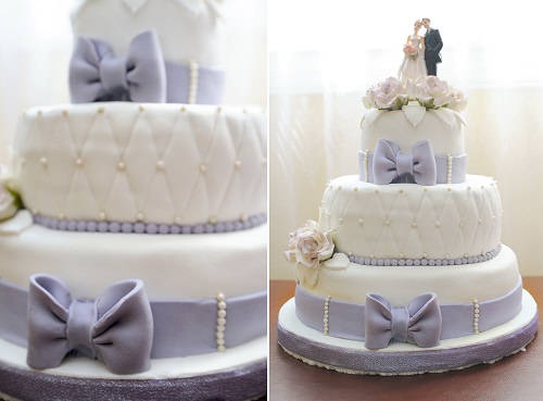 The high-fashion wedding cake