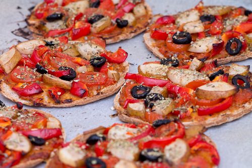 Ornament-Shaped Mini Pizzas