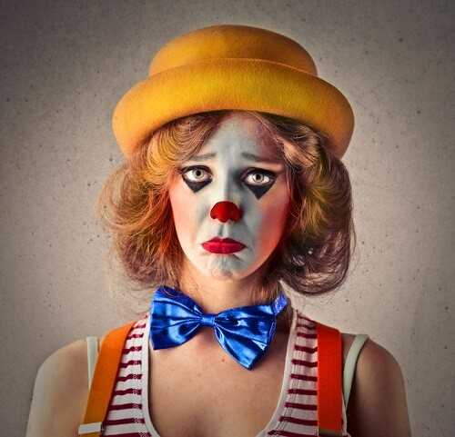 Sad Clown Halloween Makeup