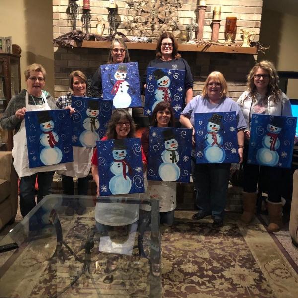 10 Fabulous Winter-Themed Party Ideas Winter Painting Party