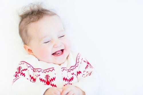 A knitted snowflake sweater