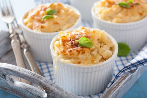 Baked macaroni with cheese