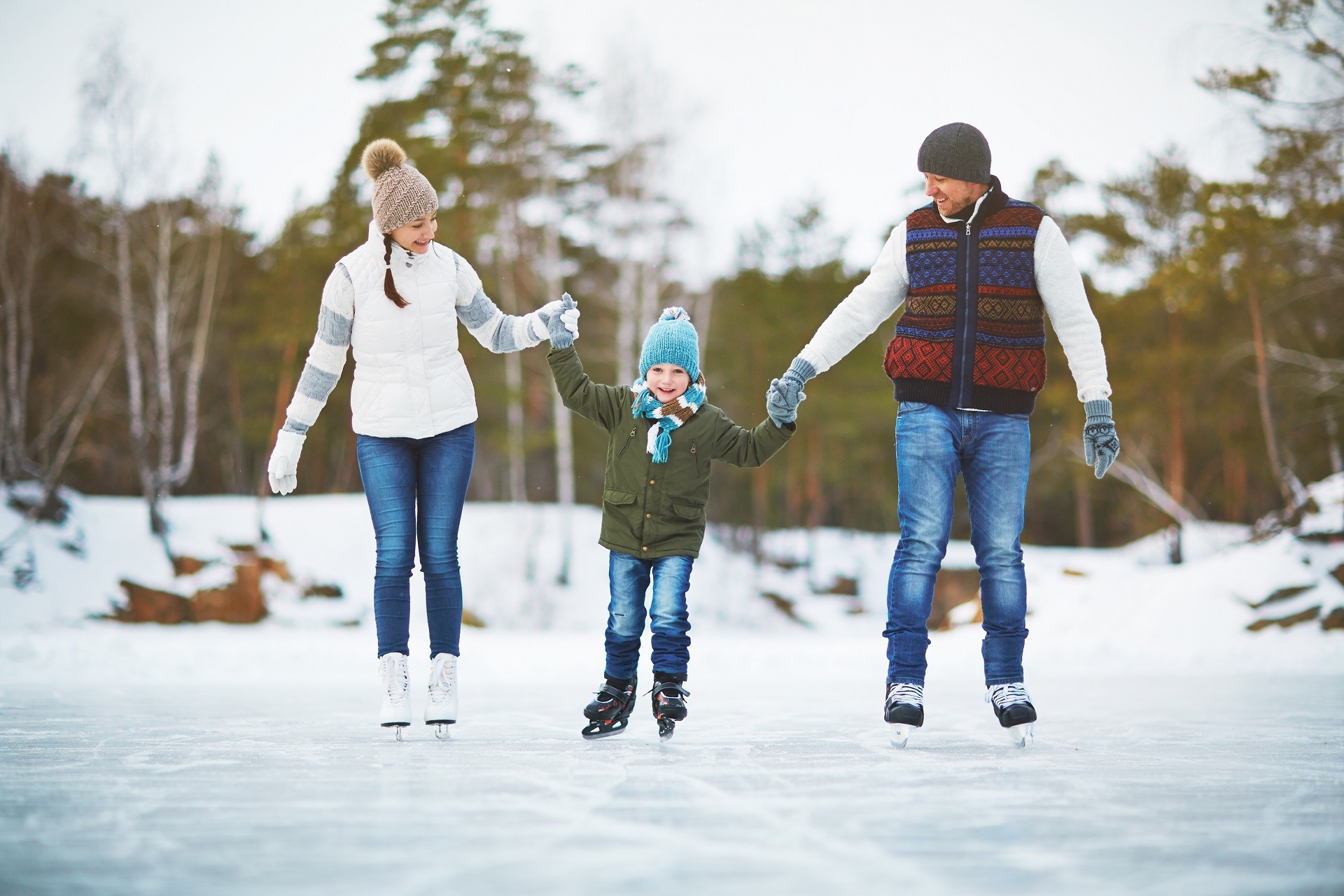 Ice skating