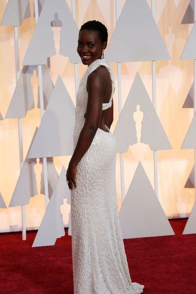 Lupita Nyong'o in Calvin Klein