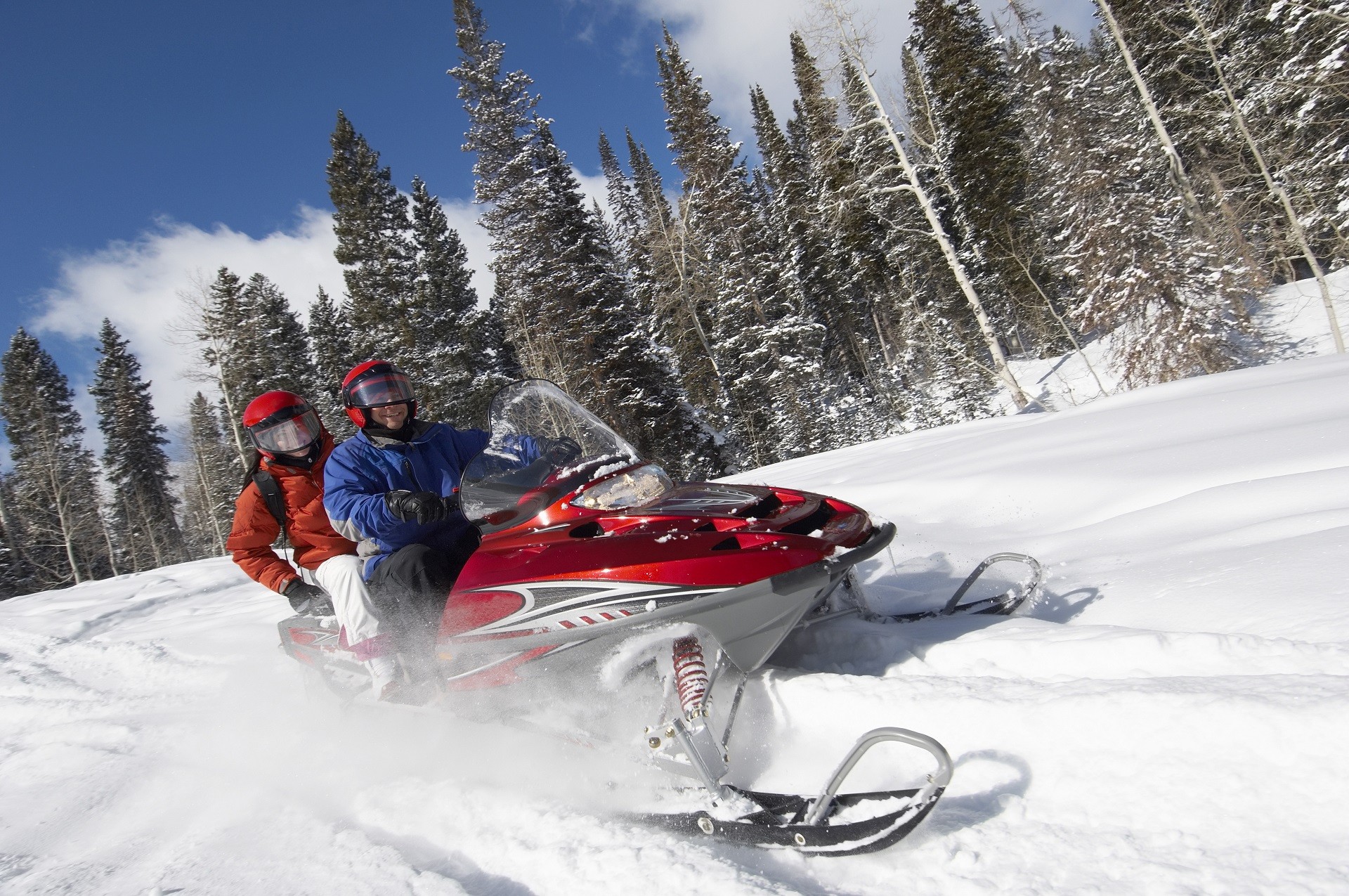 Snowmobiling