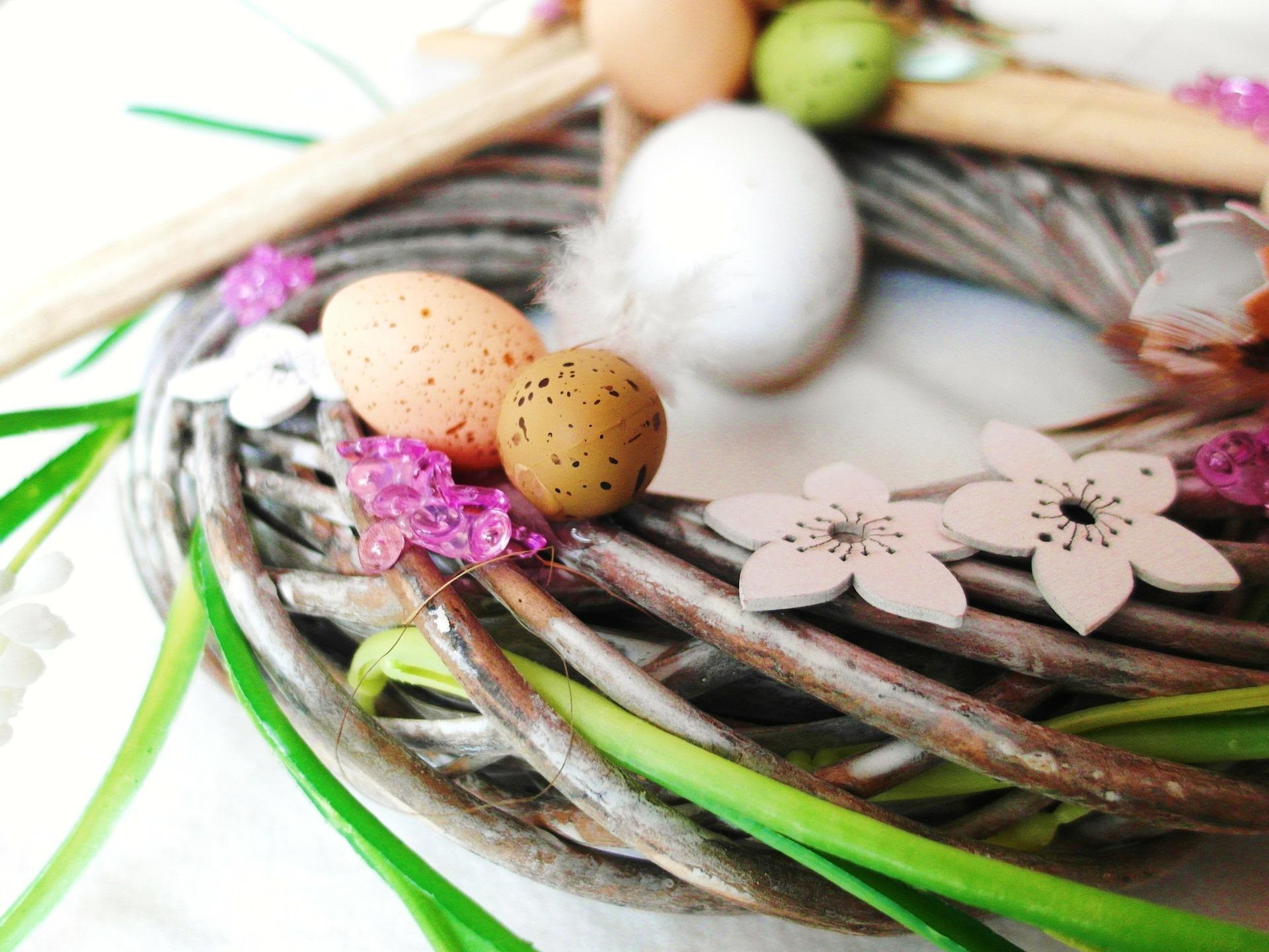 Easter egg wreath