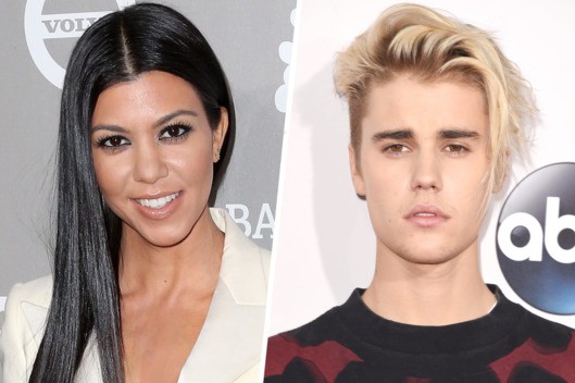 Justin Bieber and Kourtney Kardashian