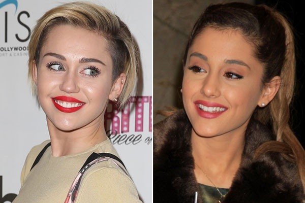 Miley Cyrus and Ariana Grande