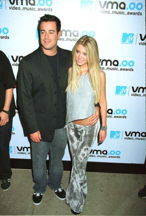 Tara Reid and Carson Daly