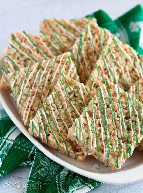 St. Patricks Day Rice Krispie Treats