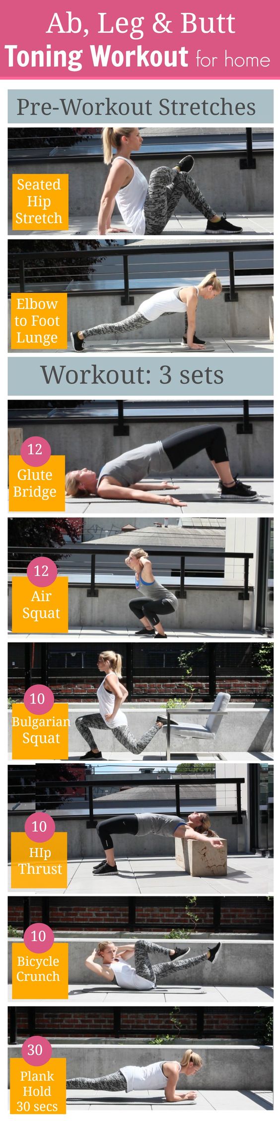 Ab, Leg and Butt Toning Workout