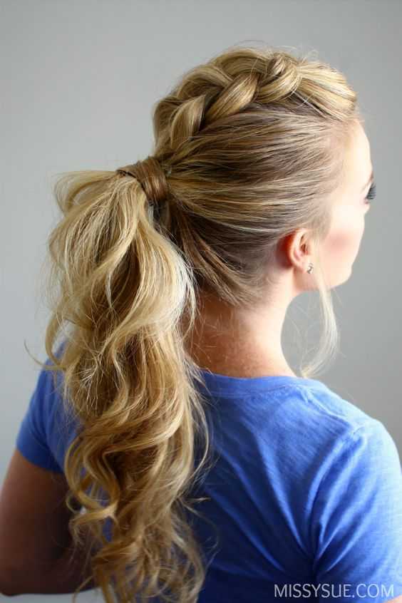 Braided ponytail