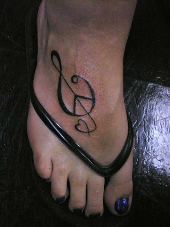 Music tattoo