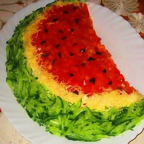 The Fake Watermelon Slice Salad Recipe