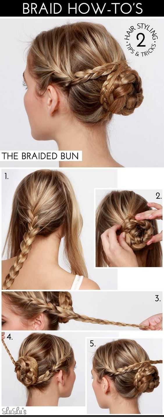 Triple braided bun