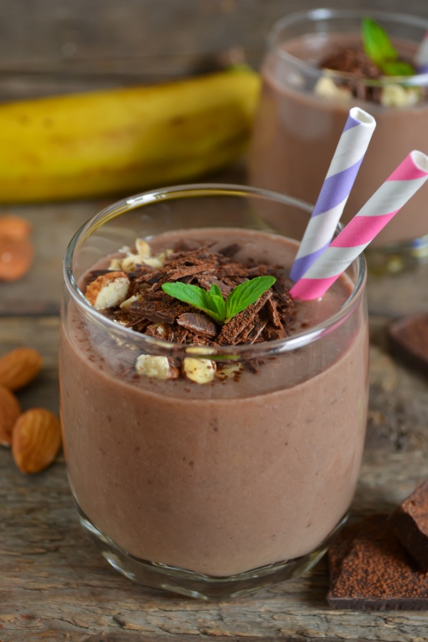 Chocolate Banana Protein Smoothie