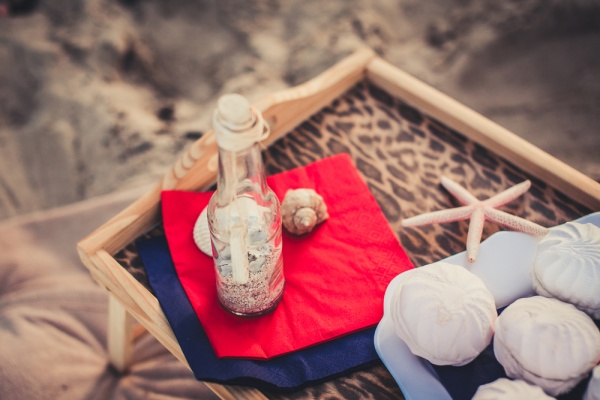 Beach-themed engagement party