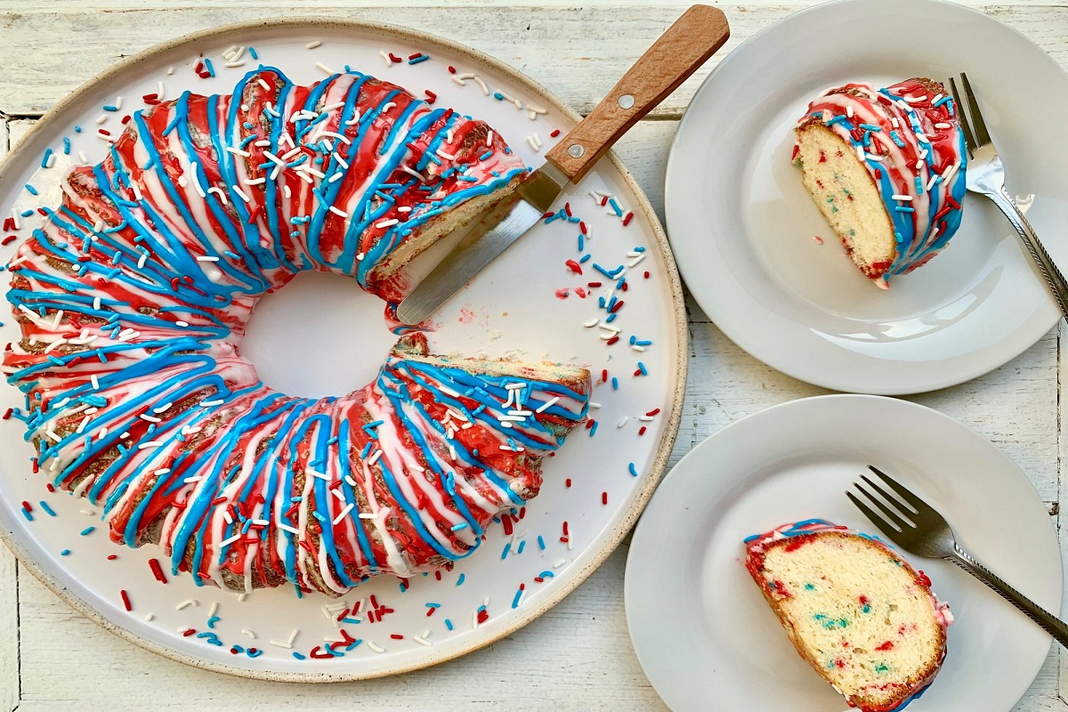 Fireworks Sugar Cookie Cake