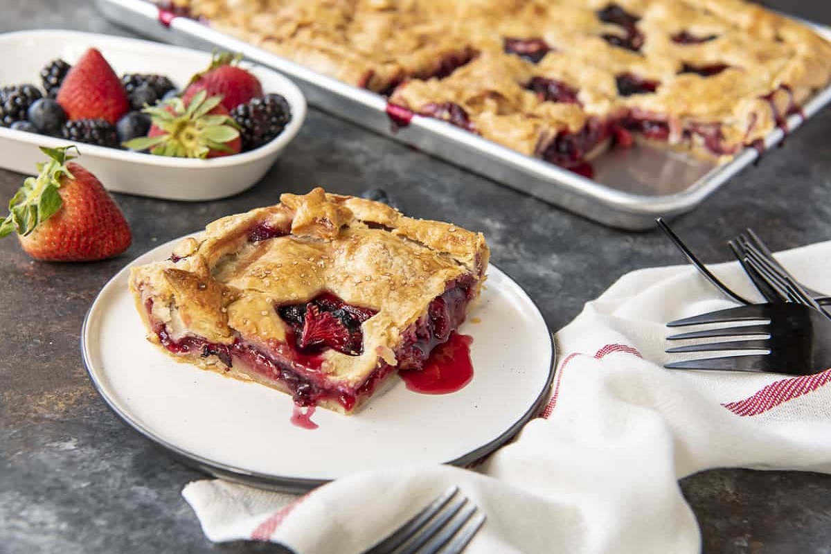 Mixed Berry Slab Pie