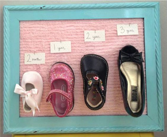 Baby shoe growth chart