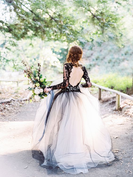 black and white lace dress