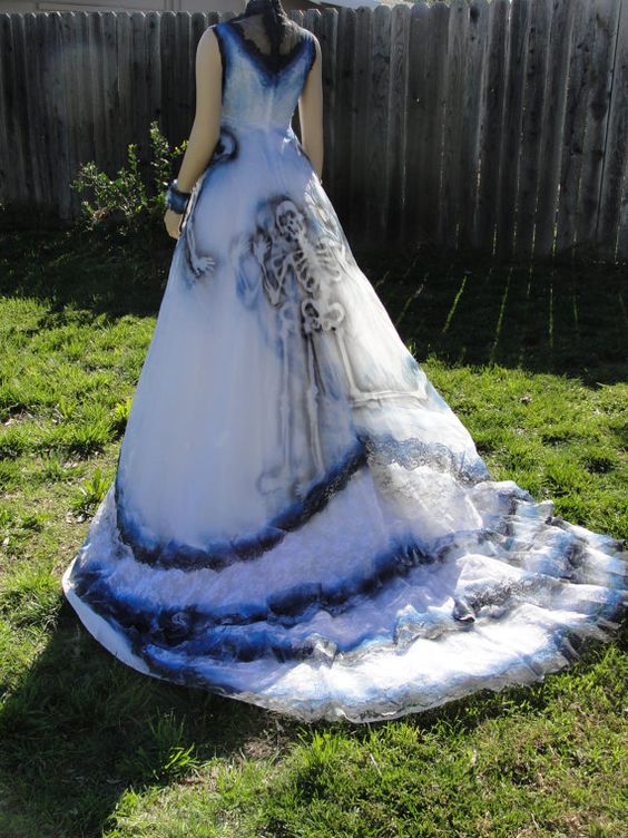 skeleton wedding dress