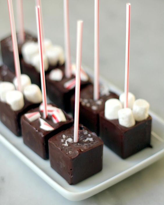 hot chocolate on a stick