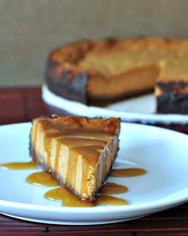 maple cream pumpkin cheesecake