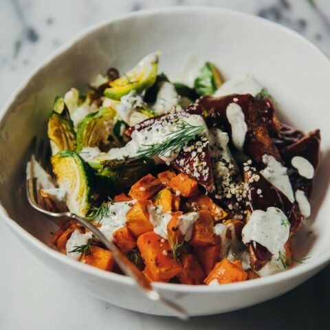 BBQ Tempeh With Vegan Ranch Bowl