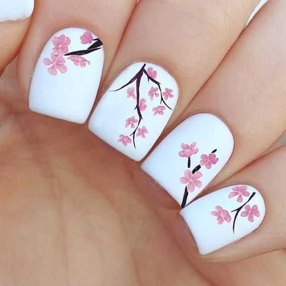 Cherry Blossom Beauty nails