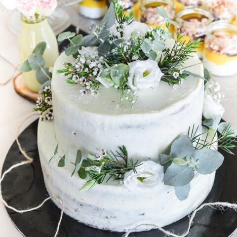 Image of 12 Artful Summer Watercolor Wedding Cake Ideas