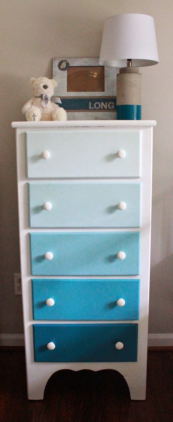 DIY Ombre Dresser