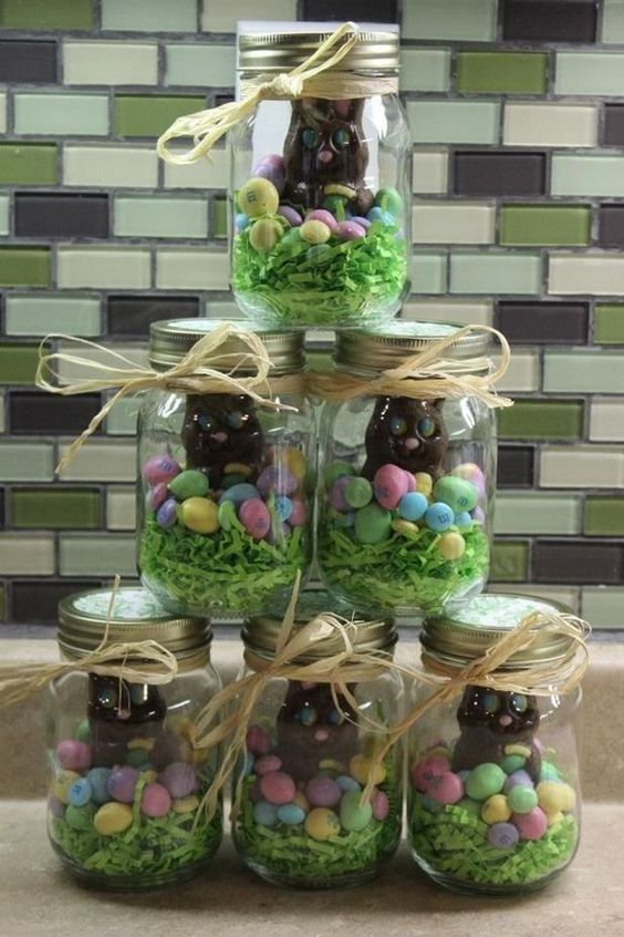 Easter Egg Mason Jars