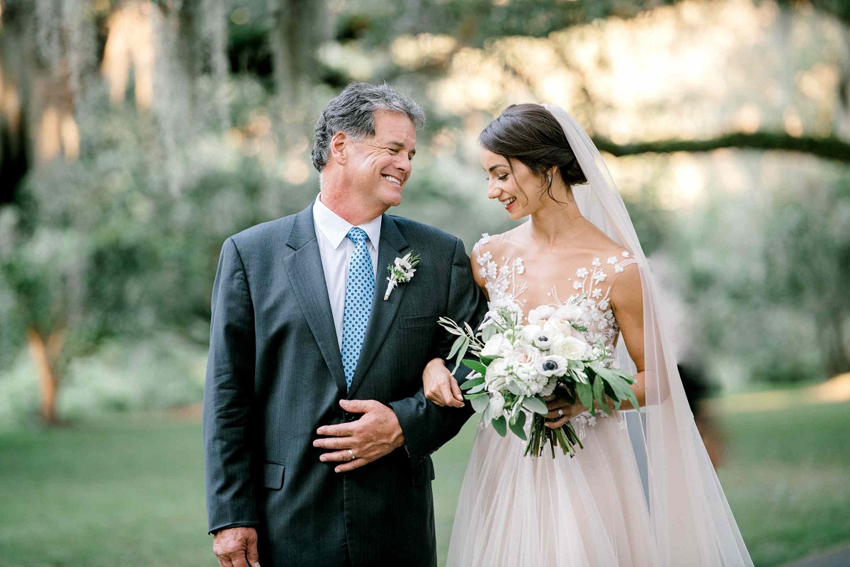 Having the bride's father walk her down the aisle