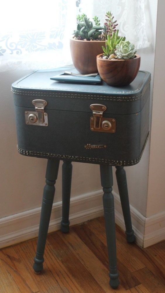 Table suitcases