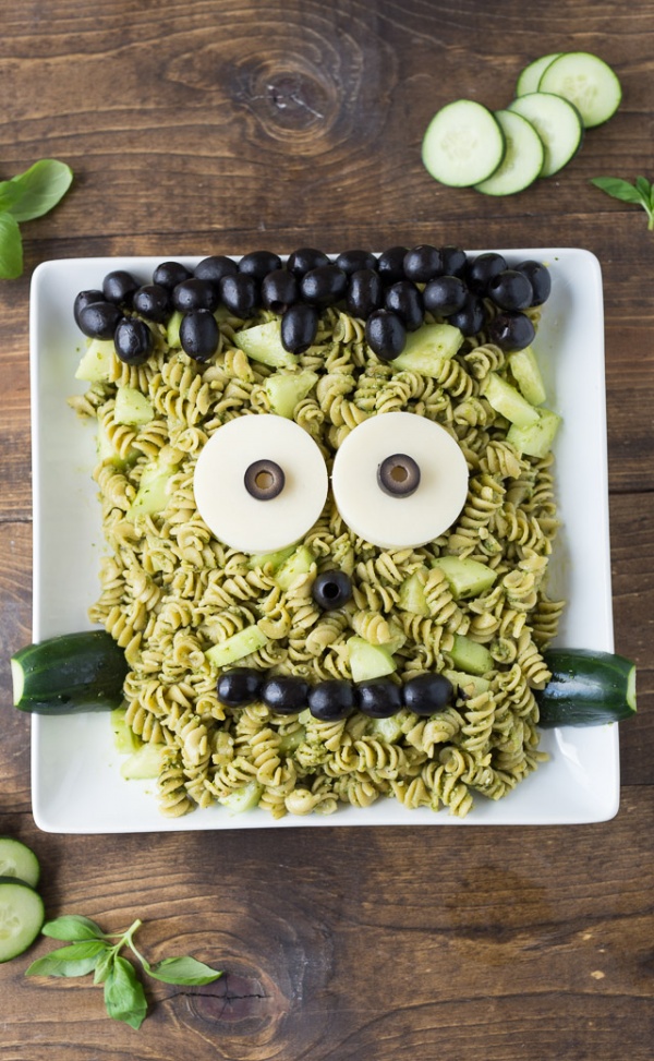 Frankenstein Pasta for Halloween