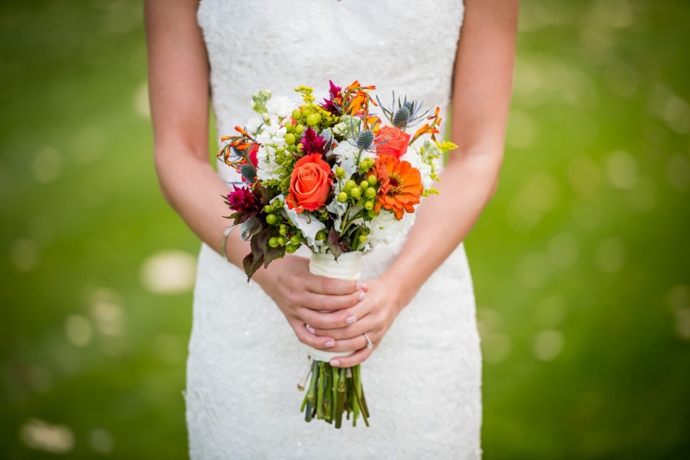 Chocolate Rust and Mustard fall wedding colors