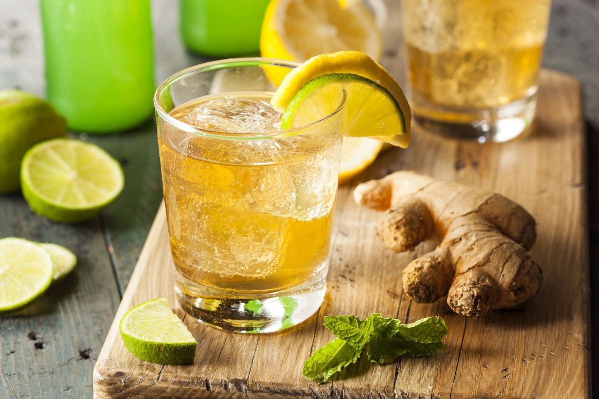 Lemon lime ginger ale