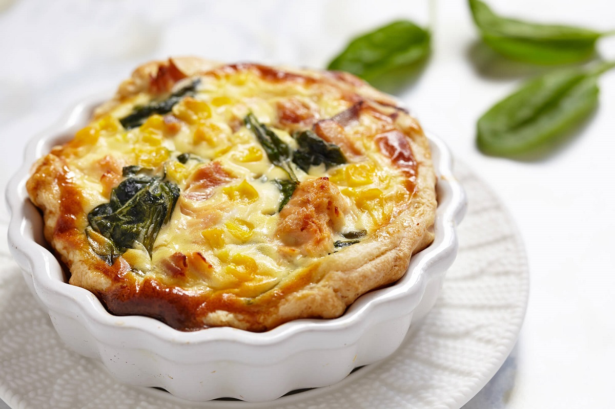 Spinach quiche