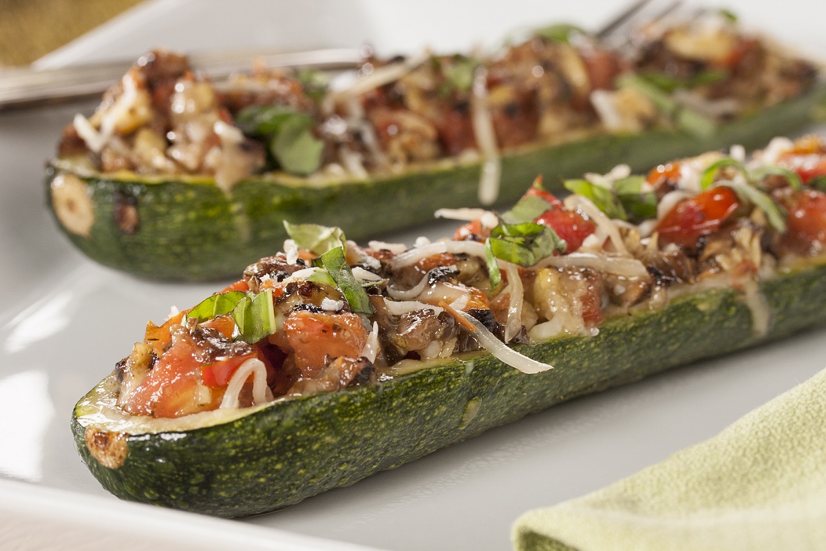 Stuffed zucchini