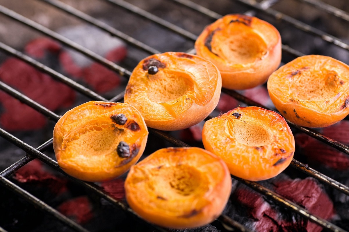 Grilled peach