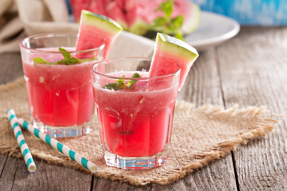 Watermelon mojitos