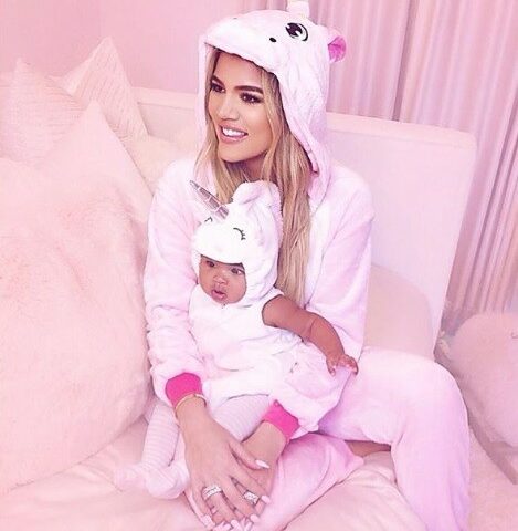 True and Khloe Kardashian Cute Unicorn Duo