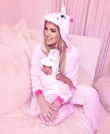 True and Khloe Kardashian Cute Unicorn Duo