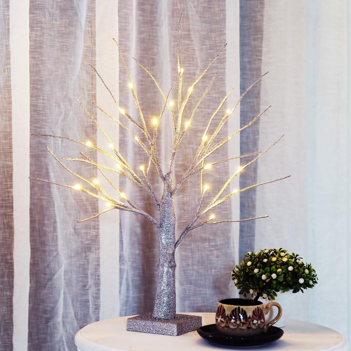 Artificial tree with lights 10 Fun Nightlights for Your Child's Room